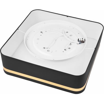 Iluminação de teto SIRJA SQUARE 4xE27/60W/230V 45x45 cm preto
