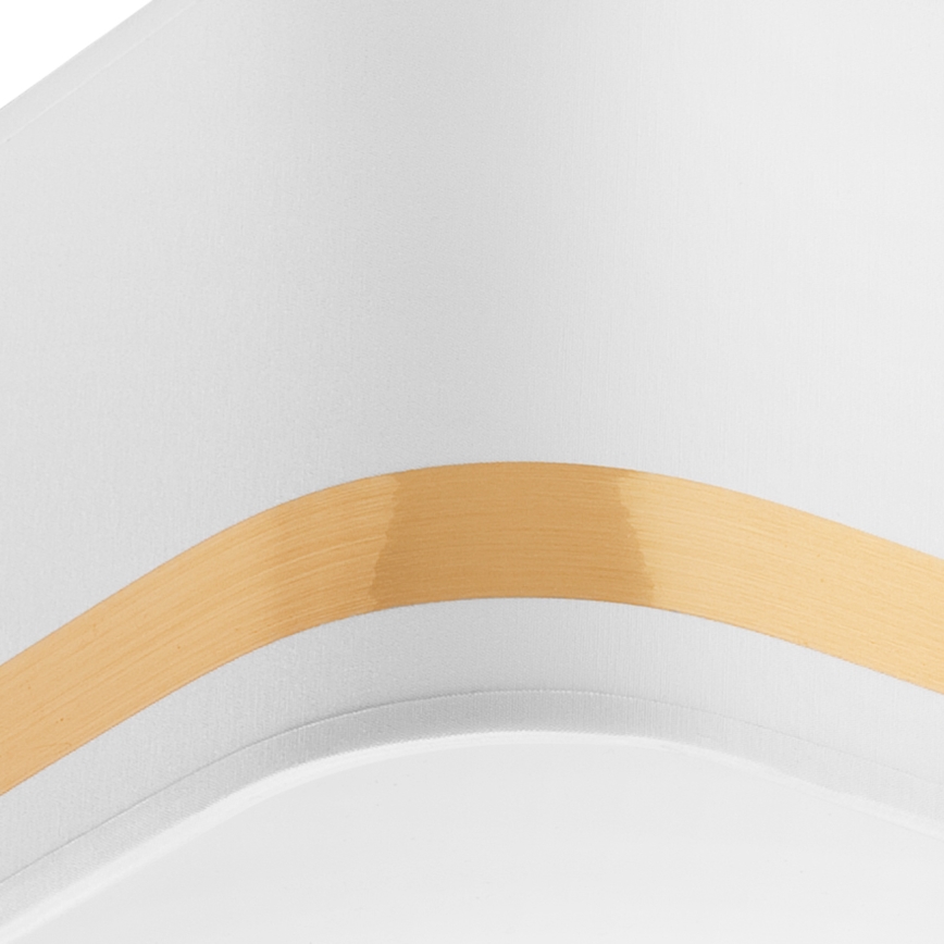Iluminação de teto SIRJA SQUARE STRIPE 2xE27/15W/230V branco/dourada