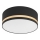 Iluminação de teto SIRJA STRIPE 2xE27/15W/230V diâmetro 35 cm preto