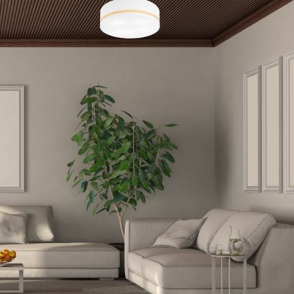 Iluminação de teto SIRJA STRIPE 4xE27/15W/230V diâmetro 45 cm branco