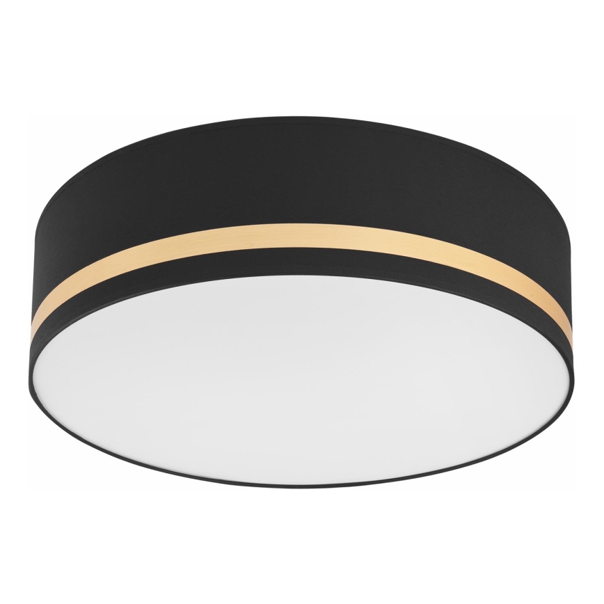 Iluminação de teto SIRJA STRIPE 4xE27/15W/230V diâmetro 45 cm preto