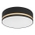 Iluminação de teto SIRJA STRIPE 4xE27/15W/230V diâmetro 45 cm preto