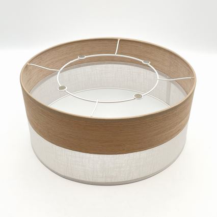 Iluminação de teto SIRJA WOOD 1xE27/15W/230V diâmetro 35 cm branco/carvalho