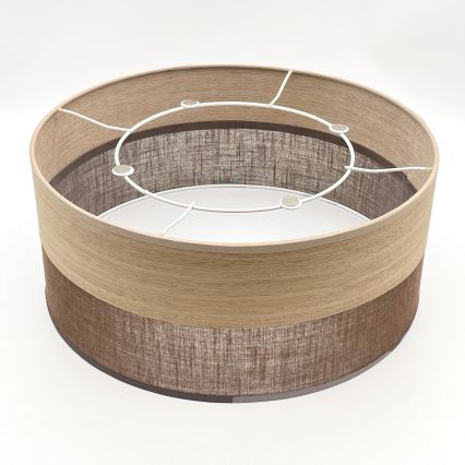 Iluminação de teto SIRJA WOOD 1xE27/15W/230V diâmetro 35 cm castanho/carvalho