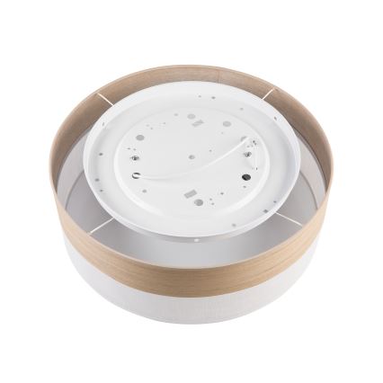 Iluminação de teto SIRJA WOOD 2xE27/15W/230V diâmetro 45 cm branco/carvalho