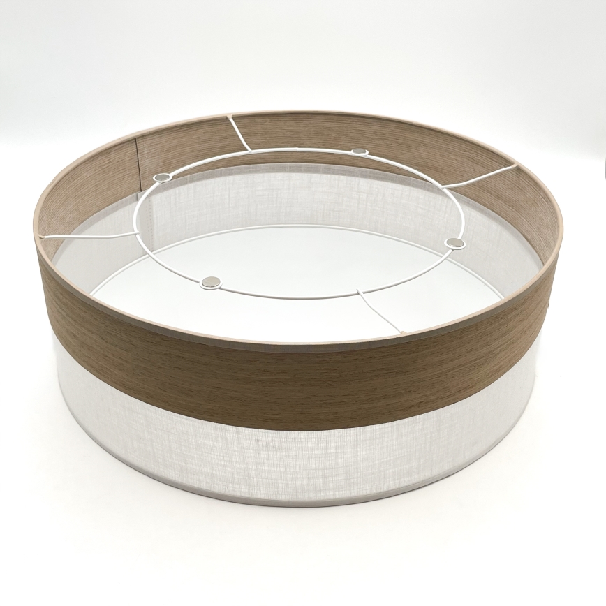 Iluminação de teto SIRJA WOOD 2xE27/15W/230V diâmetro 45 cm branco/carvalho