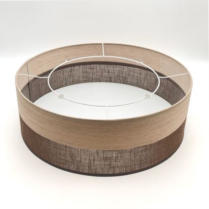 Iluminação de teto SIRJA WOOD 2xE27/15W/230V diâmetro 45 cm castanho/carvalho