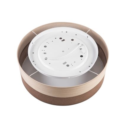 Iluminação de teto SIRJA WOOD 2xE27/15W/230V diâmetro 45 cm castanho/carvalho