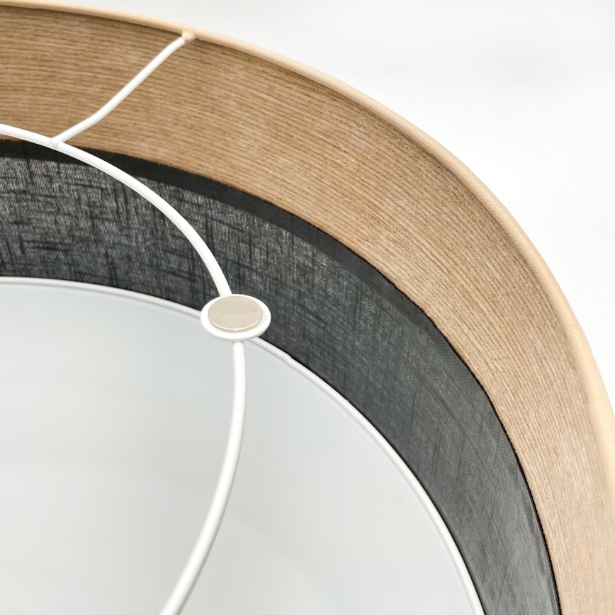 Iluminação de teto SIRJA WOOD 2xE27/15W/230V diâmetro 45 cm preto/carvalho