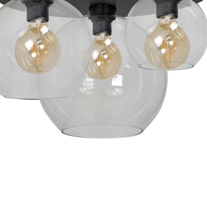 Iluminação de teto SOFIA 3xE27/60W/230V transparente