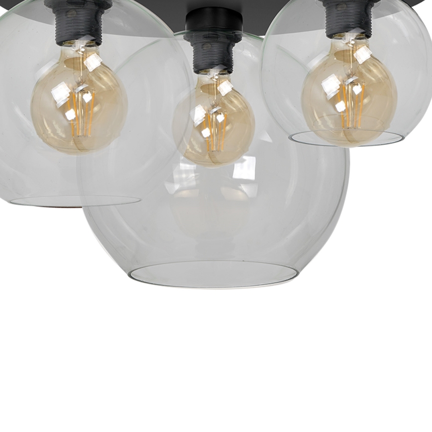 Iluminação de teto SOFIA 3xE27/60W/230V transparente