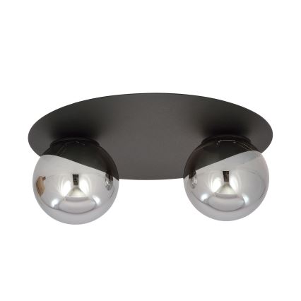 Iluminação de teto SOLAR 2xE14/10W/230V preto/cinzento