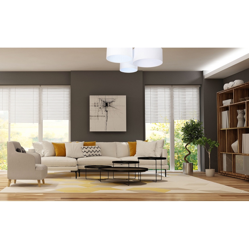 Iluminação de teto SPACE 3xE27/60W/230V branco