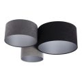 Iluminação de teto SPACE 3xE27/60W/230V cinzento/preto/prateado