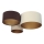 Iluminação de teto SPACE 3xE27/60W/230V creme/castanho/bege