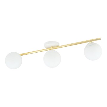 Iluminação de teto SPLENDI 3xE14/10W/230V branco/dourado