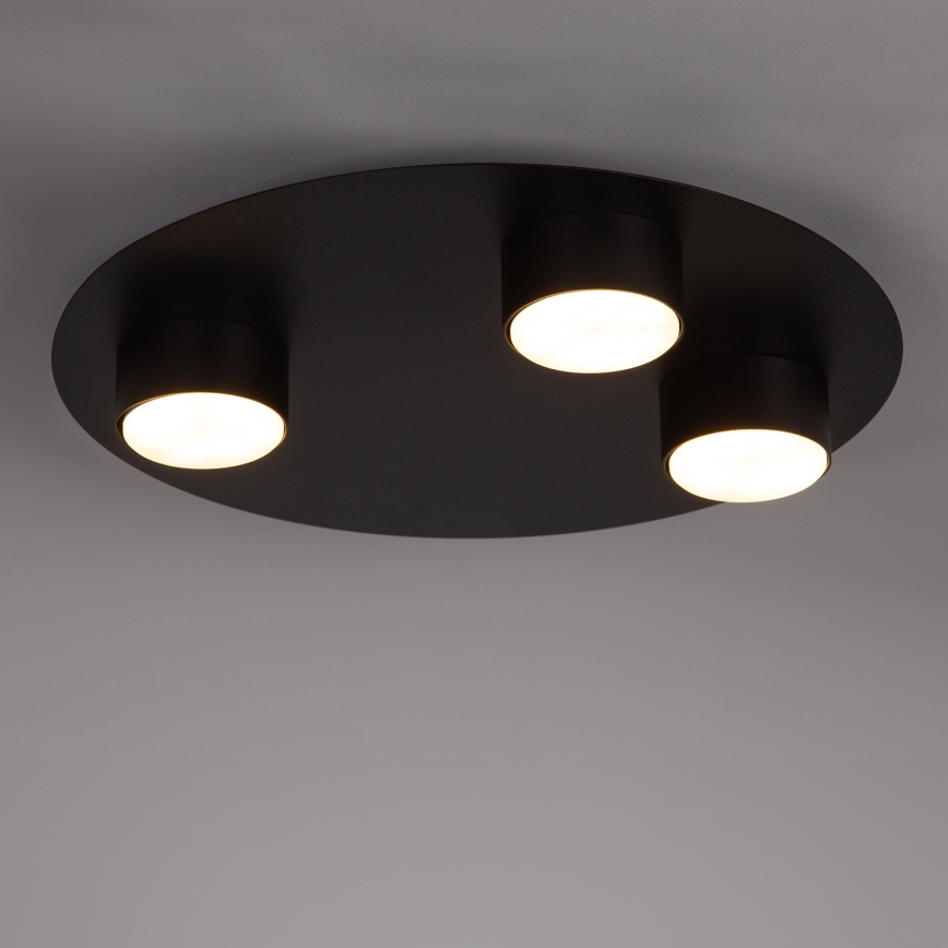 Iluminação de teto STAR 3xGX53/12W/230V preto