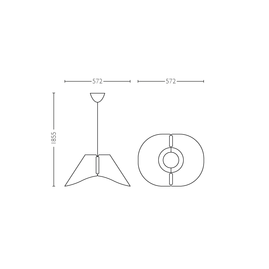 Iluminação de teto suspensa E27/60W/230V