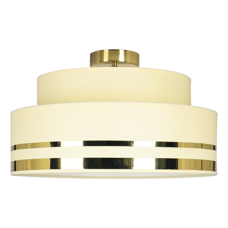 Iluminação de teto TAMI 1xE27/60W/230V bege/dourado
