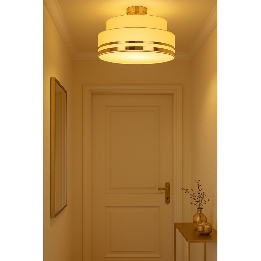 Iluminação de teto TAMI 1xE27/60W/230V bege/dourado
