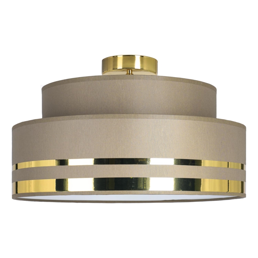 Iluminação de teto TAMI 1xE27/60W/230V castanho/dourado