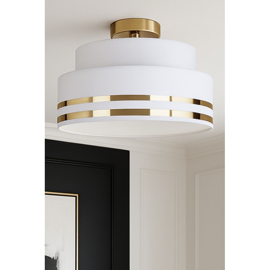 Iluminação de teto TAMI 1xE27/60W/230V creme/dourado