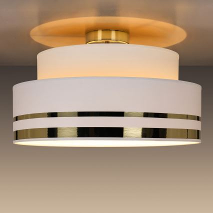 Iluminação de teto TAMI 1xE27/60W/230V creme/dourado