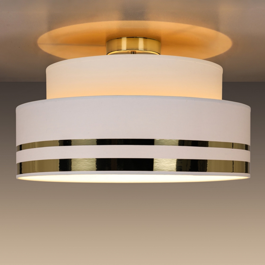 Iluminação de teto TAMI 1xE27/60W/230V creme/dourado