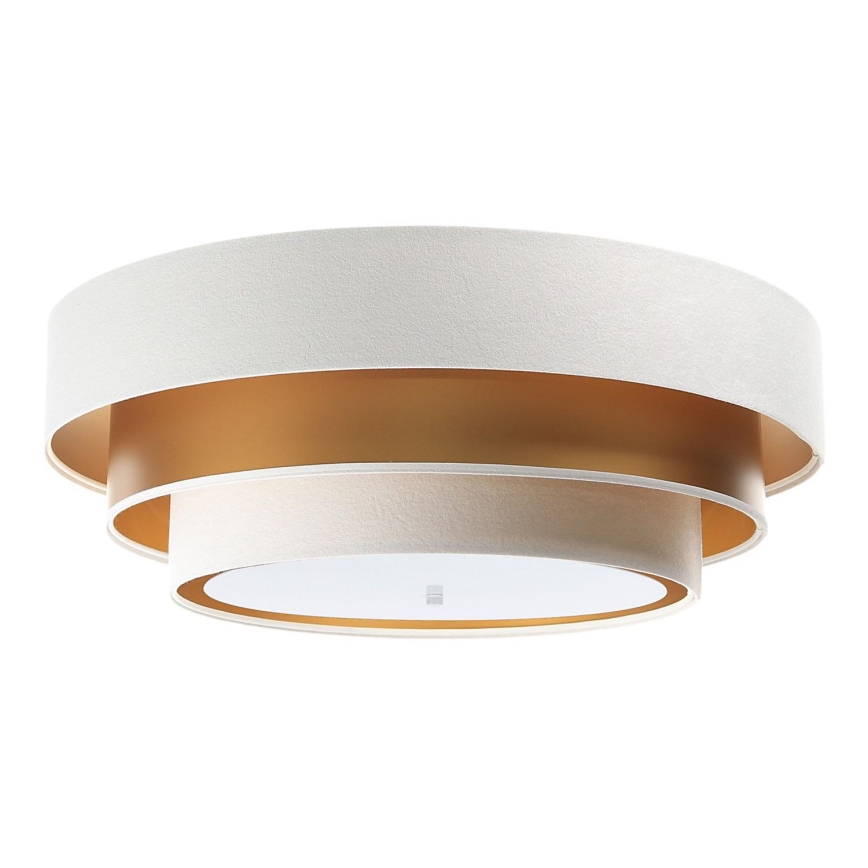 Iluminação de teto TRINITI 2xE27/60W/230V branco/dourada