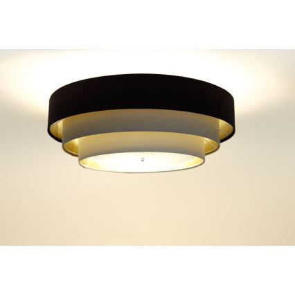 Iluminação de teto TRINITI 2xE27/60W/230V castanho/bege/dourada