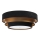 Iluminação de teto TRINITI 2xE27/60W/230V preto/dourada