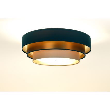 Iluminação de teto TRINITI 2xE27/60W/230V verde/cobre/castanho
