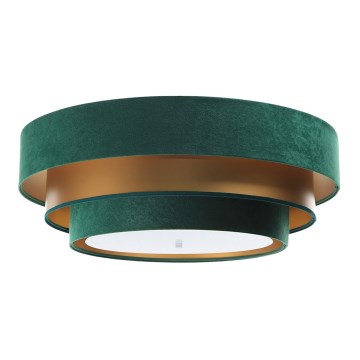 Iluminação de teto TRINITI 2xE27/60W/230V verde/dourada
