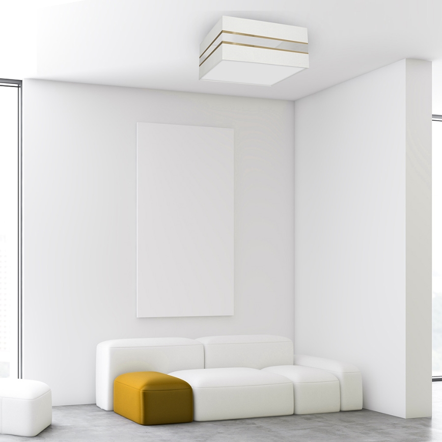 Iluminação de teto ULTIMO 2xE27/60W/230V branca