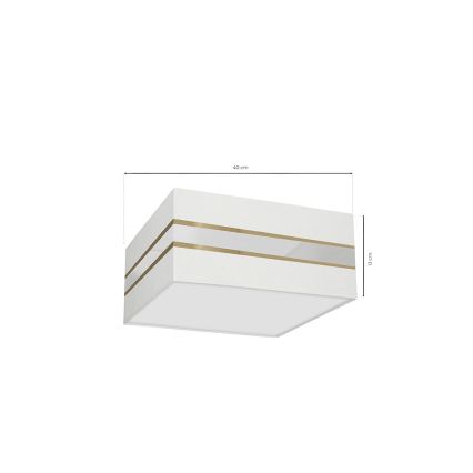 Iluminação de teto ULTIMO 2xE27/60W/230V branca