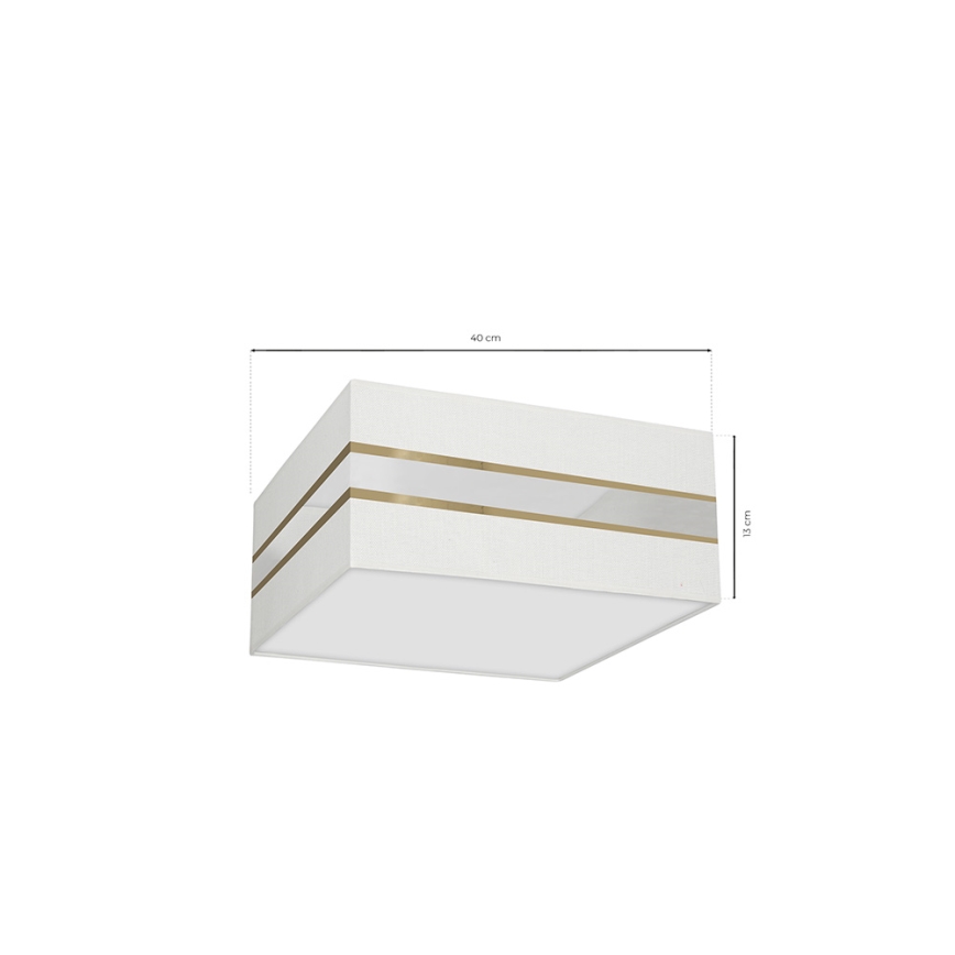 Iluminação de teto ULTIMO 2xE27/60W/230V branca