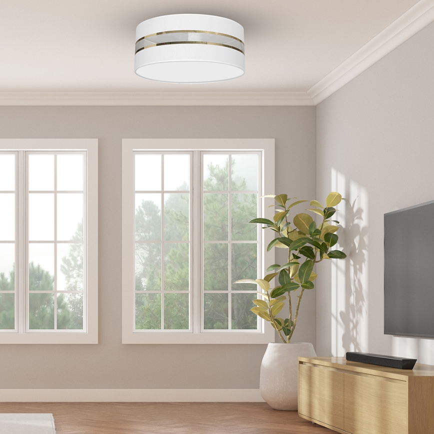 Iluminação de teto ULTIMO 2xE27/60W/230V branca