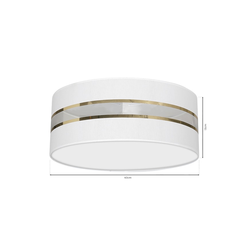 Iluminação de teto ULTIMO 2xE27/60W/230V branca