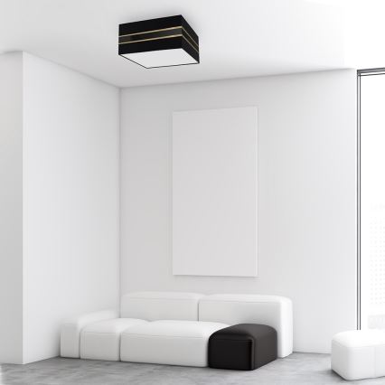 Iluminação de teto ULTIMO 2xE27/60W/230V preta