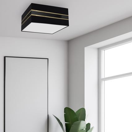 Iluminação de teto ULTIMO 3xE27/60W/230V preta