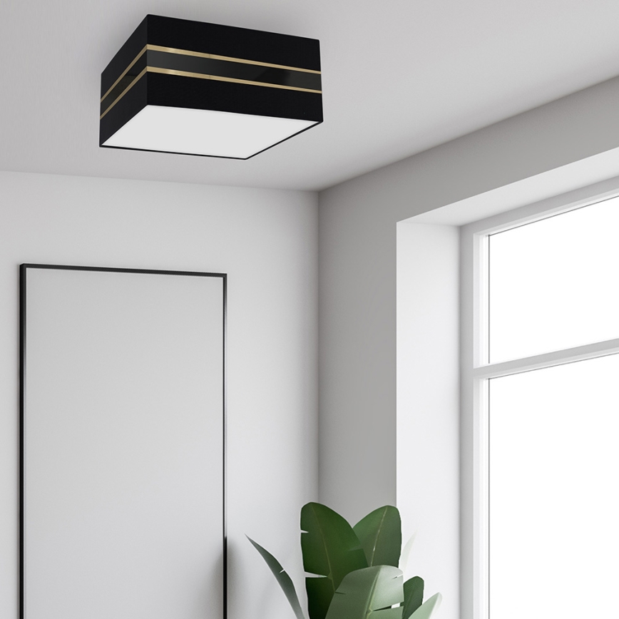 Iluminação de teto ULTIMO 3xE27/60W/230V preta