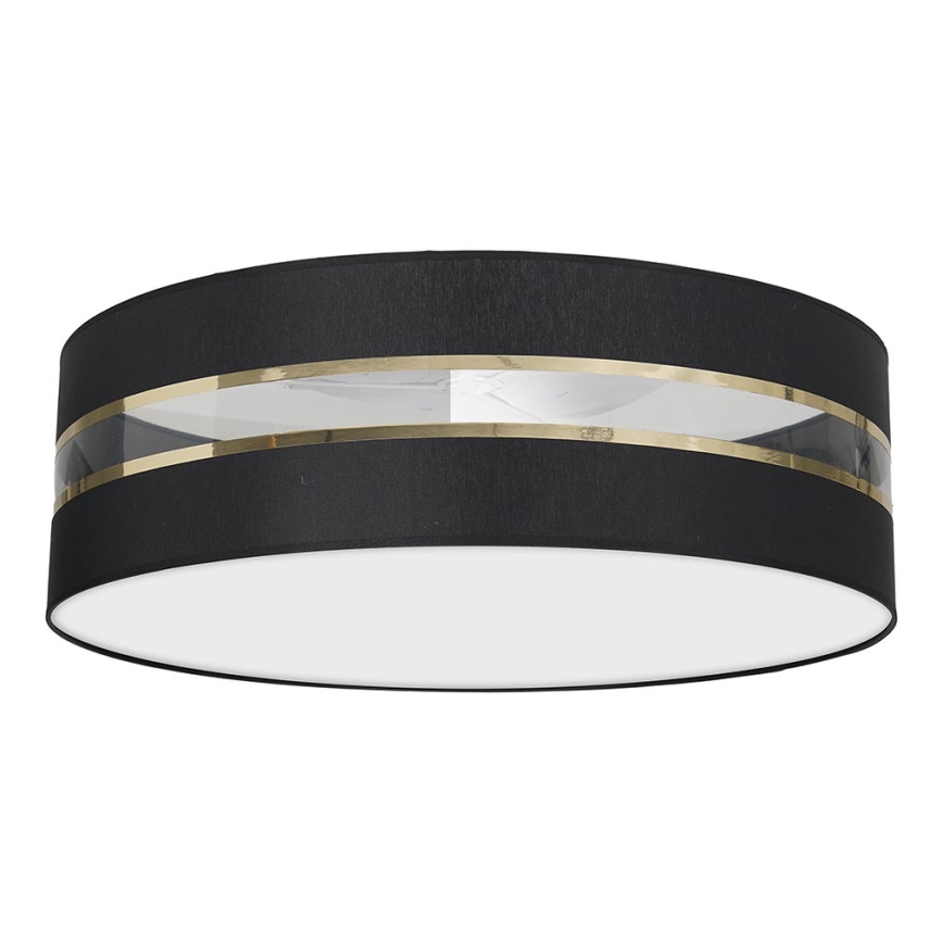 Iluminação de teto ULTIMO 3xE27/60W/230V preta