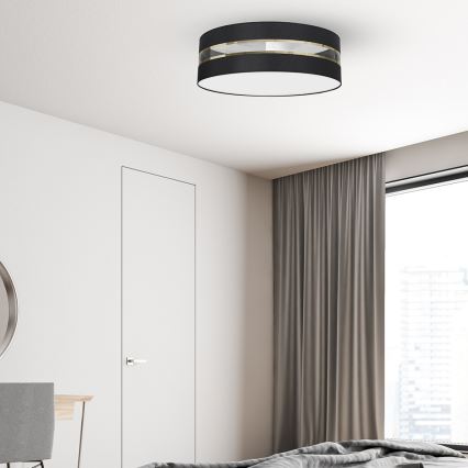 Iluminação de teto ULTIMO 3xE27/60W/230V preta