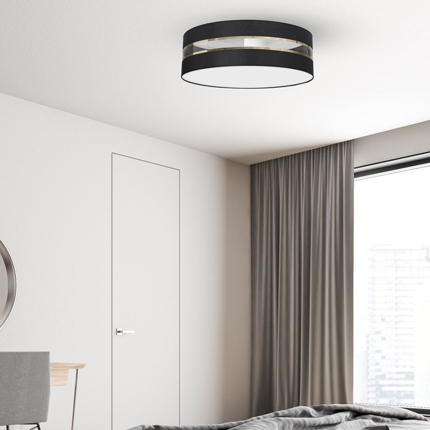 Iluminação de teto ULTIMO 3xE27/60W/230V preta