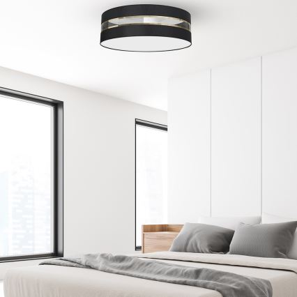Iluminação de teto ULTIMO 3xE27/60W/230V preta