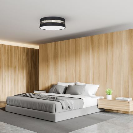 Iluminação de teto ULTIMO 3xE27/60W/230V preta