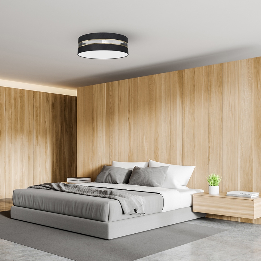 Iluminação de teto ULTIMO 3xE27/60W/230V preta