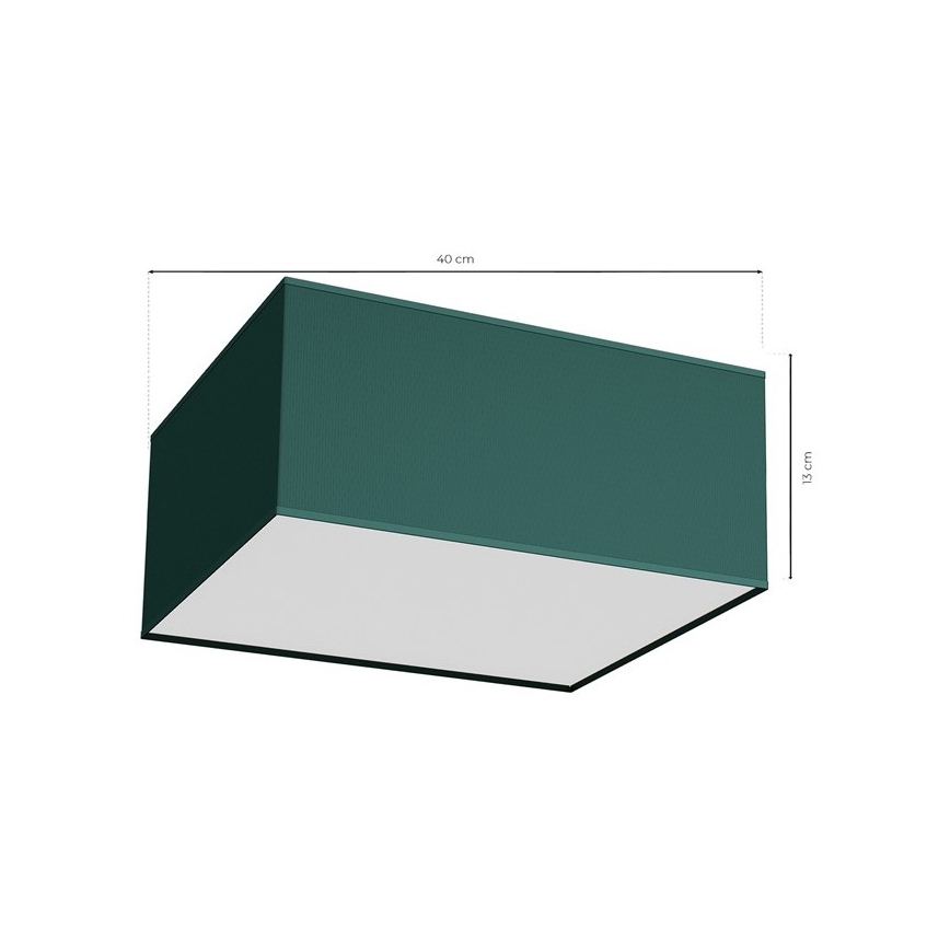 Iluminação de teto VERDE 2xE27/60W/230V 40x40 cm verde