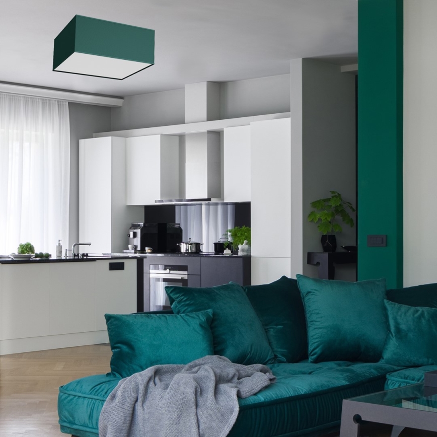 Iluminação de teto VERDE 3xE27/60W/230V 50x50 cm verde