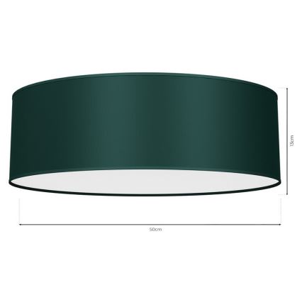 Iluminação de teto VERDE 3xE27/60W/230V d. 50 cm verde